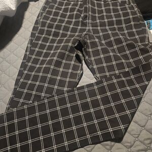 Old Navy Black Windowpane Plaid Chinos